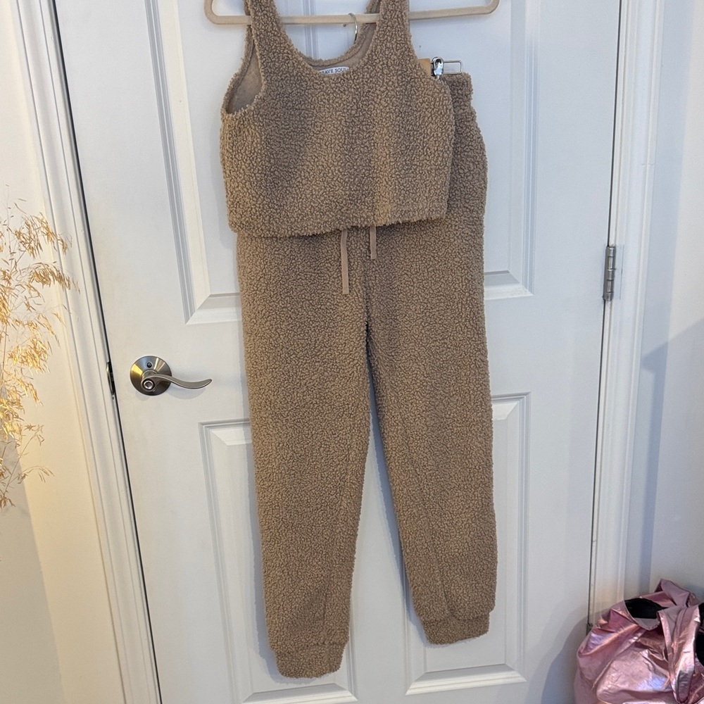 Brave Soul Tan Sherpa Top